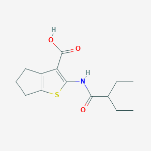 2-(2-ethylbutanamido)-4H,5H,6H-cyclopenta[b]thiophene-3-carboxylic acid