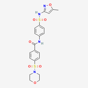 N-(4-(N-(5-methylisoxazol-3-yl)sulfamoyl)phenyl)-4-(morpholinosulfonyl)benzamide