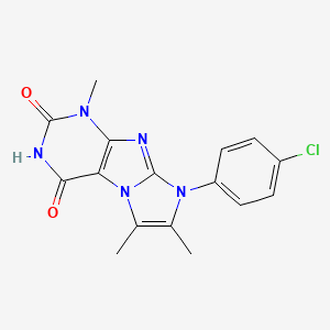 8-(4-chlorophenyl)-1,6,7-trimethyl-1H-imidazo[2,1-f]purine-2,4(3H,8H)-dione