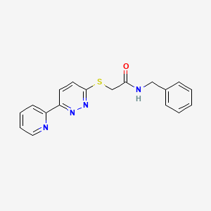 B2498366 N-benzyl-2-(6-pyridin-2-ylpyridazin-3-yl)sulfanylacetamide CAS No. 893999-50-3