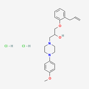 1-(2-Allylphenoxy)-3-(4-(4-methoxyphenyl)piperazin-1-yl)propan-2-ol dihydrochloride