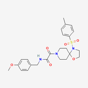 N-(4-methoxybenzyl)-2-oxo-2-(4-tosyl-1-oxa-4,8-diazaspiro[4.5]decan-8-yl)acetamide