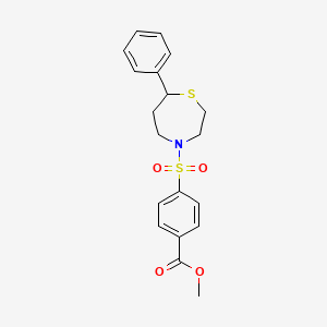 Methyl 4-((7-phenyl-1,4-thiazepan-4-yl)sulfonyl)benzoate