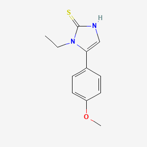 1-ethyl-5-(4-methoxyphenyl)-1,3-dihydro-2H-imidazole-2-thione