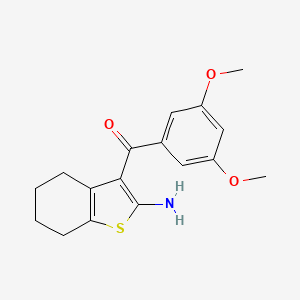 3-(3,5-Dimethoxybenzoyl)-4,5,6,7-tetrahydro-1-benzothiophen-2-amine