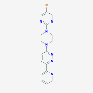 3-[4-(5-Bromopyrimidin-2-yl)piperazin-1-yl]-6-pyridin-2-ylpyridazine