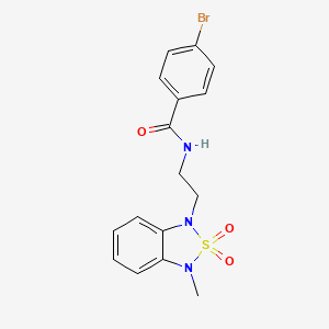 4-bromo-N-(2-(3-methyl-2,2-dioxidobenzo[c][1,2,5]thiadiazol-1(3H)-yl)ethyl)benzamide
