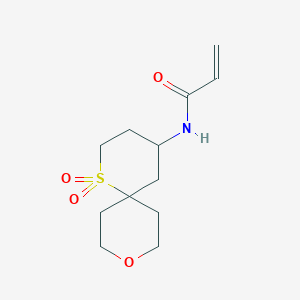 B2498432 N-(1,1-Dioxo-9-oxa-1lambda6-thiaspiro[5.5]undecan-4-yl)prop-2-enamide CAS No. 2361638-94-8