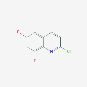 molecular formula C9H4ClF2N B2498460 2-Chloro-6,8-difluoroquinoline CAS No. 577967-70-5