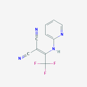 2-(2,2,2-Trifluoro-1-(pyridin-2-ylamino)ethylidene)malononitrile