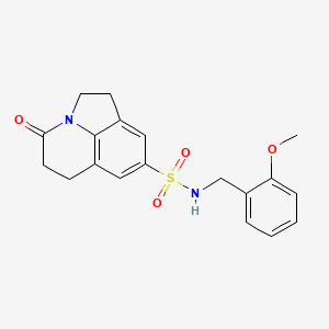 N-(2-methoxybenzyl)-4-oxo-1,2,5,6-tetrahydro-4H-pyrrolo[3,2,1-ij]quinoline-8-sulfonamide