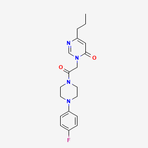 3-(2-(4-(4-fluorophenyl)piperazin-1-yl)-2-oxoethyl)-6-propylpyrimidin-4(3H)-one