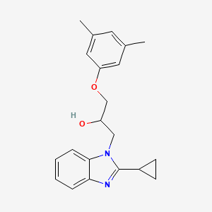 1-(2-cyclopropyl-1H-benzimidazol-1-yl)-3-(3,5-dimethylphenoxy)propan-2-ol