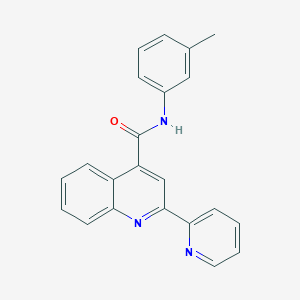 molecular formula C22H17N3O B2498488 N-(3-methylphenyl)-2-(pyridin-2-yl)quinoline-4-carboxamide CAS No. 879919-44-5
