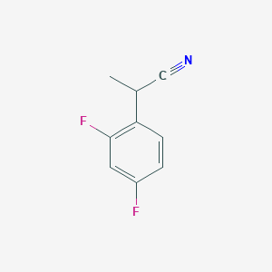 molecular formula C9H7F2N B2498491 2-(2,4-Difluorophenyl)propanenitrile CAS No. 1096815-82-5