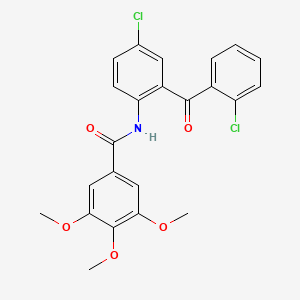 N-[4-chloro-2-(2-chlorobenzoyl)phenyl]-3,4,5-trimethoxybenzamide