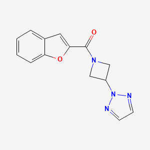 (3-(2H-1,2,3-triazol-2-yl)azetidin-1-yl)(benzofuran-2-yl)methanone