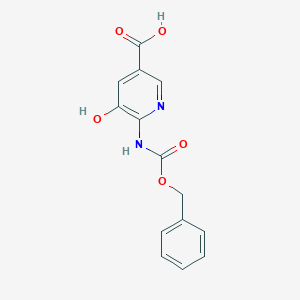 5-Hydroxy-6-(phenylmethoxycarbonylamino)pyridine-3-carboxylic acid