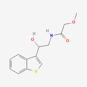 molecular formula C13H15NO3S B2498503 N-[2-(1-benzothiophen-3-yl)-2-hydroxyethyl]-2-methoxyacetamide CAS No. 2034493-22-4