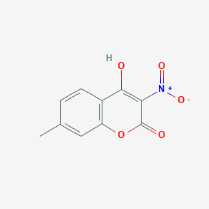 molecular formula C10H7NO5 B2498544 4-Hydroxy-7-methyl-3-nitrocoumarin CAS No. 60795-17-7