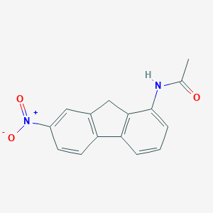 molecular formula C15H12N2O3 B024986 Acetamide, N-(7-nitrofluoren-1-YL)- CAS No. 108100-29-4