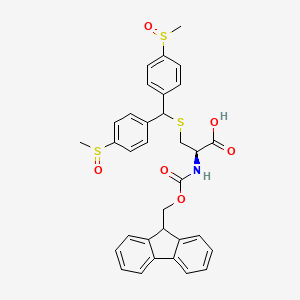 molecular formula C33H31NO6S3 B2498677 Fmoc-Cys(Msbh)-OH CAS No. 1584646-97-8