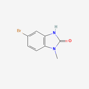 molecular formula C8H7BrN2O B2498692 5-Bromo-1-methyl-1,3-dihydro-2H-benzo[d]imidazol-2-one CAS No. 84712-08-3