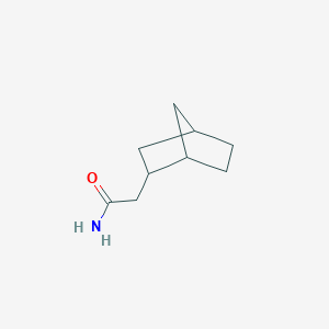 molecular formula C9H15NO B2498698 2-{Bicyclo[2.2.1]heptan-2-yl}acetamide CAS No. 76649-95-1