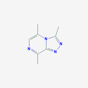 molecular formula C8H10N4 B024987 3,5,8-Trimethyl-[1,2,4]triazolo[4,3-a]pyrazine CAS No. 19848-79-4