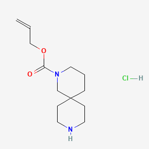 molecular formula C13H23ClN2O2 B2498830 Allyl 2,9-diazaspiro[5.5]undecane-2-carboxylate hydrochloride CAS No. 2007915-54-8