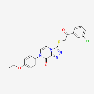 3-{[2-(3-chlorophenyl)-2-oxoethyl]thio}-7-(4-ethoxyphenyl)[1,2,4]triazolo[4,3-a]pyrazin-8(7H)-one
