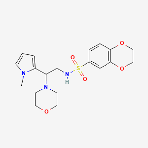N-(2-(1-methyl-1H-pyrrol-2-yl)-2-morpholinoethyl)-2,3-dihydrobenzo[b][1,4]dioxine-6-sulfonamide
