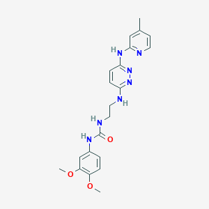 1-(3,4-Dimethoxyphenyl)-3-(2-((6-((4-methylpyridin-2-yl)amino)pyridazin-3-yl)amino)ethyl)urea