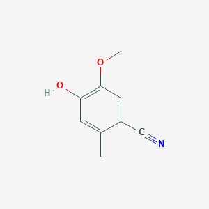 molecular formula C9H9NO2 B2498852 4-Hydroxy-5-methoxy-2-methylbenzonitrile CAS No. 1780743-22-7