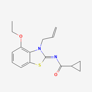 (Z)-N-(3-allyl-4-ethoxybenzo[d]thiazol-2(3H)-ylidene)cyclopropanecarboxamide