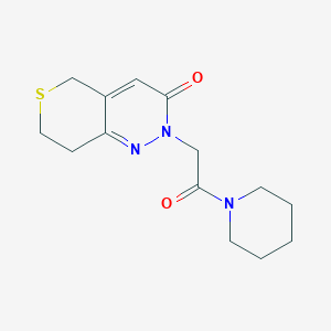 2-[2-oxo-2-(piperidin-1-yl)ethyl]-2H,3H,5H,7H,8H-thiopyrano[4,3-c]pyridazin-3-one