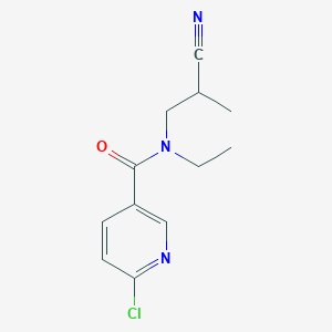 6-chloro-N-(2-cyano-2-methylethyl)-N-ethylpyridine-3-carboxamide