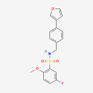 5-fluoro-N-(4-(furan-3-yl)benzyl)-2-methoxybenzenesulfonamide