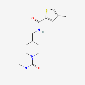 N,N-Dimethyl-4-[[(4-methylthiophene-2-carbonyl)amino]methyl]piperidine-1-carboxamide