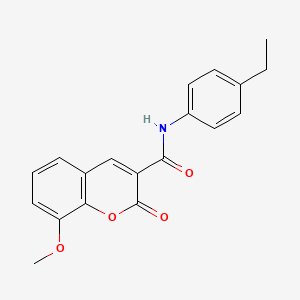 N-(4-ethylphenyl)-8-methoxy-2-oxo-2H-chromene-3-carboxamide
