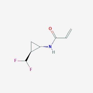 molecular formula C7H9F2NO B2498869 N-[(1S,2S)-2-(Difluoromethyl)cyclopropyl]prop-2-enamide CAS No. 2223109-08-6