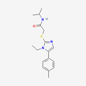 2-((1-ethyl-5-(p-tolyl)-1H-imidazol-2-yl)thio)-N-isopropylacetamide