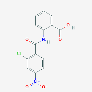 2-[(2-Chloro-4-nitrobenzoyl)amino]benzoic acid