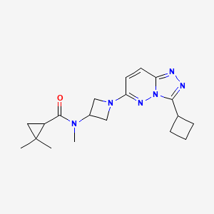 N-[1-(3-Cyclobutyl-[1,2,4]triazolo[4,3-b]pyridazin-6-yl)azetidin-3-yl]-N,2,2-trimethylcyclopropane-1-carboxamide