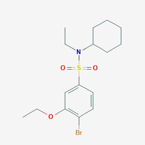 [(4-Bromo-3-ethoxyphenyl)sulfonyl]cyclohexylethylamine