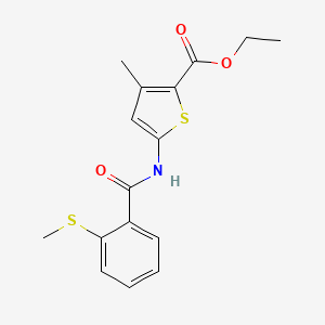 Ethyl 3-methyl-5-(2-(methylthio)benzamido)thiophene-2-carboxylate