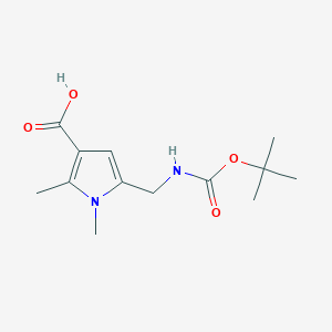 5-({[(tert-butoxy)carbonyl]amino}methyl)-1,2-dimethyl-1H-pyrrole-3-carboxylic acid