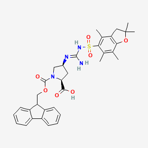 (2S, 4S)-Fmoc-4-(n'-pbf-guanidino)-pyrrolidine-2-carboxylic acid