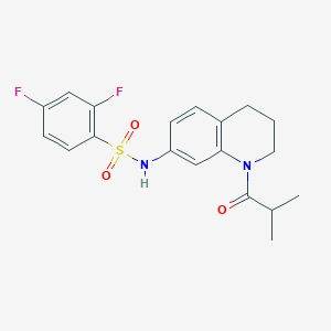 2,4-difluoro-N-(1-isobutyryl-1,2,3,4-tetrahydroquinolin-7-yl)benzenesulfonamide