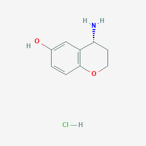 (4R)-4-Amino-3,4-dihydro-2H-chromen-6-ol;hydrochloride
